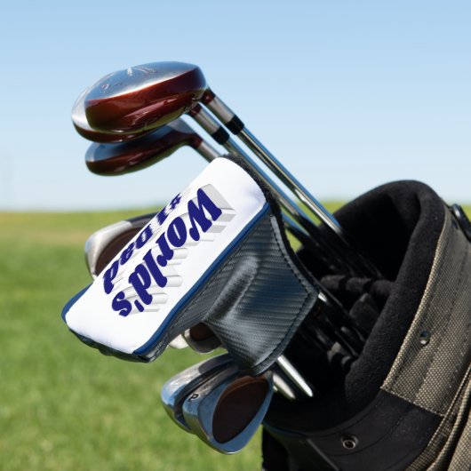 Vater dunkelblauer Text Golf Headcover (In Situ)