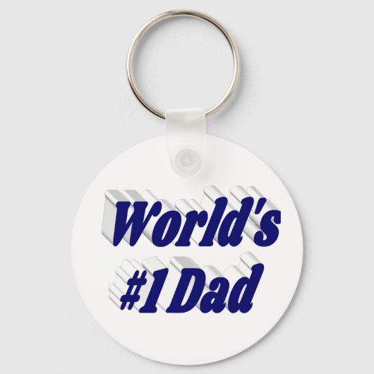 Vater dunkelblauer Text Schlüsselanhänger (Rückseite)