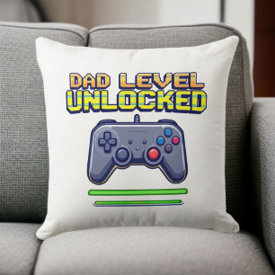 Vater-Ebene entriegelt Gamer Vater Erster Vatert Kissen