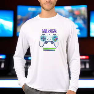 Vater-Ebene entriegelt   Geschenk des ersten Vater Tri-Blend Shirt