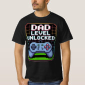 VATER-EBENE UNLOCKIERT - Neon-Power-Up-Pixel-T-Shi T-Shirt (Vorderseite)