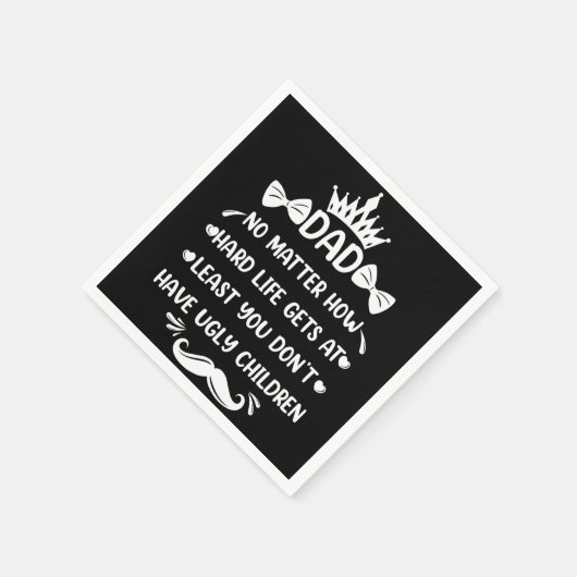 Vater egal wie lustig Vater Zitat Vater Witze Serviette (Ecke)