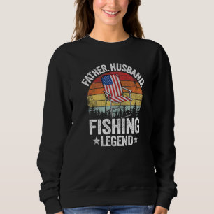 Vater Ehemann Angellegende Amerikanische Flagge D Sweatshirt