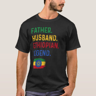Vater Ehemann Äthiopische Legende Stolzer Vater Ät T-Shirt