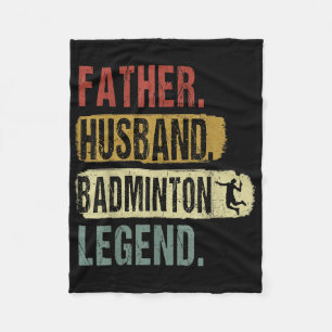 Vater Ehemann Badminton Legende Badminton Papa Vat Fleecedecke