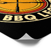 Vater Ehemann BBQ-Legende Hinterhofgrill Poster (Ecke)