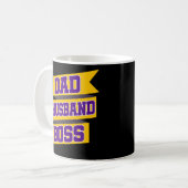 Vater-Ehemann-Chef-lustiger männlicher Kaffeetasse (Vorderseite Links)