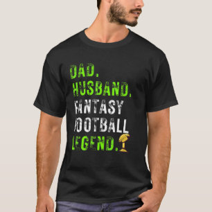 Vater Ehemann Fantasy-Football-Legende-Trophäe  Sü T-Shirt