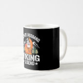 Vater Ehemann Wanderlegende Faultier Wanderer Retr Kaffeetasse (VorderseiteRechts)
