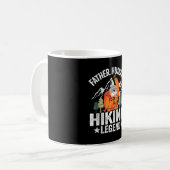 Vater Ehemann Wanderlegende Faultier Wanderer Retr Kaffeetasse (Vorderseite Links)