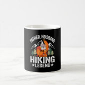 Vater Ehemann Wanderlegende Faultier Wanderer Retr Kaffeetasse (Mittel)