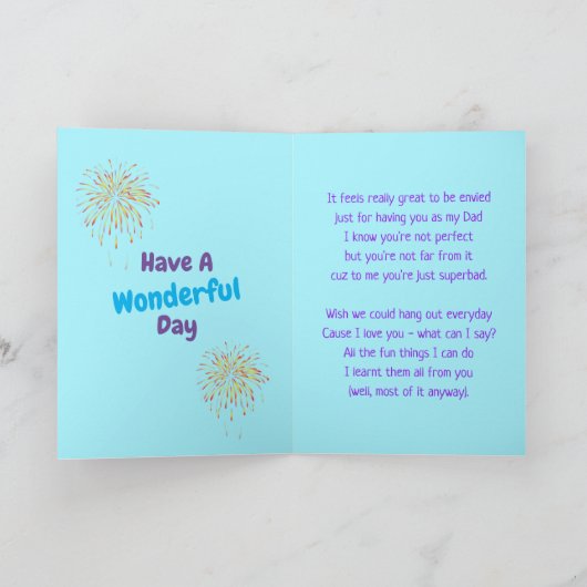 VATER - Ein Cooler Typ Karte (Innenseite)