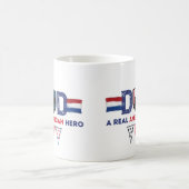 Vater ein echter amerikanischer Held Kaffeetasse (Mittel)