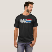 Vater, ein echter amerikanischer Held T-Shirt (Vorne ganz)