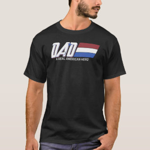 Vater Ein echter amerikanischer Tag der Heldenväte T-Shirt