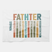 Vater - Ein Tribut an Kraft, Liebe und Hingabe Geschirrtuch (Horizontal)
