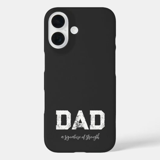 Vater - Ein Zeichen für Kraft Moderne Luxusschwarz Case-Mate iPhone Hülle (Rückseite)