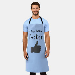 Vater Eine echte Mutter F*cker Funny Daumen hoch Schürze