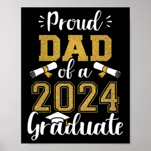 Vater einer Cl von 2024 Graduate Senior 2024 Gradu Poster