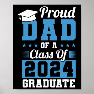 Vater einer Cl von 2024 Vater-Graduate-Abschluss-F Poster