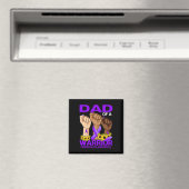 Vater einer kriegerischen Fibromyalgie Bewusstsein Magnet (In Situ (Geschirrspüler))