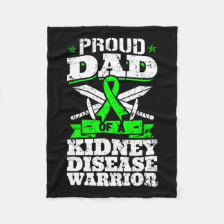 Vater einer Nierenerkrankung Krieger KD Bewusstsei Fleecedecke