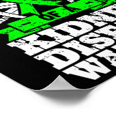 Vater einer Nierenerkrankung Krieger KD Bewusstsei Poster (Ecke)