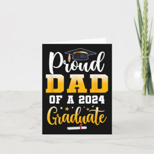 Vater eines Cl von 2024 Graduate Funny Senior Vate Karte