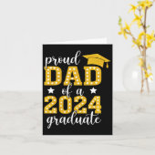 Vater eines Cl von 2024 Graduate Senior Abschluss Karte (Gelbe Blume)