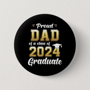 Vater eines Cl von 2024 Shirt Daddy Senior 24 Button