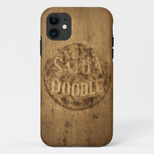 Vater eines Doodle-Vintagen Holzfalles Case-Mate iPhone Hülle