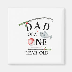 Vater eines einjährigen Angeljungen 1. Geburtstag Magnet