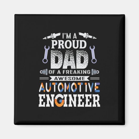 Vater eines Fahrzeugingenieurs Magnet (Vorne)