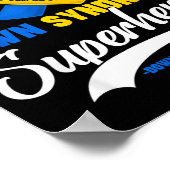 Vater eines großartigen Down-Syndrom-Superhelden-S Poster (Ecke)