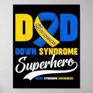 Vater eines großartigen Down-Syndrom-Superhelden-S Poster