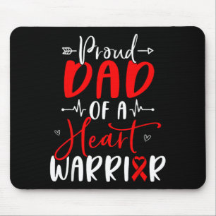 Vater eines Herzens Krieger Vater Herzkrankheit Mousepad