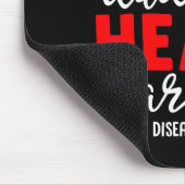 Vater eines Herzens Kriegers Chd Herzkrankheit Bew Mousepad (Ecke)
