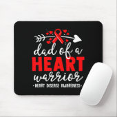 Vater eines Herzens Kriegers Chd Herzkrankheit Bew Mousepad (Mit Mouse)