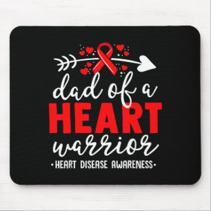 Vater eines Herzens Kriegers Chd Herzkrankheit Bew Mousepad