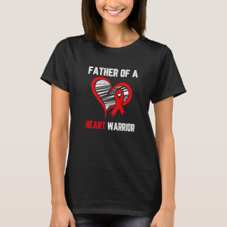 Vater eines Herzens Kriegers Herzkrankheit Bewusst T-Shirt