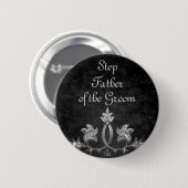 Vater eines Hochzeitstifts Button (Vorne & Hinten)