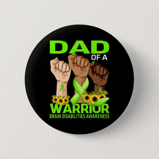 Vater eines Kriegers Button (Vorderseite)