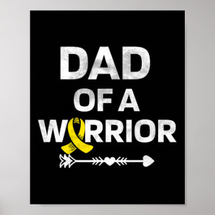 Vater eines Kriegers im DIPG-Bewusstsein Kinder kö Poster