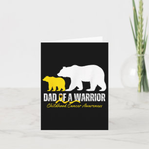 Vater eines Kriegers Papa Bear Kinderkrebs Awaren Karte