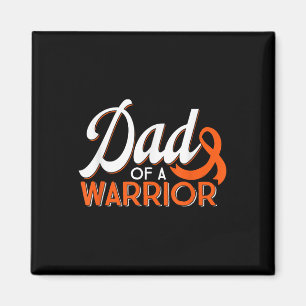 Vater eines Leukämie-Krebserregers Orange Ribbon M Magnet
