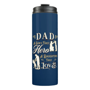 Vater eines Sohnes erste große Liebe einer Tochter Thermosbecher