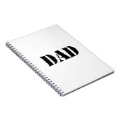 VATER Einfache Vatergeschenke Notizblock (Rechte Seite)