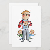 Vater Einladung (Vorne/Hinten)