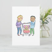 Vater Einladung (Stehend Vorderseite)