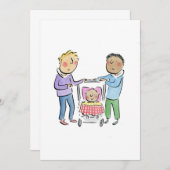 Vater Einladung (Vorne/Hinten)